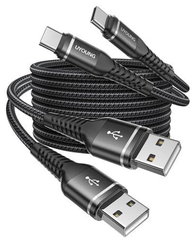 USB to USB C Cable Fast Charging 3FT, 2Pack USBA to USBC Cable for CarPlay - color: Black, size: 3FT, style: 60W USB A to USB C