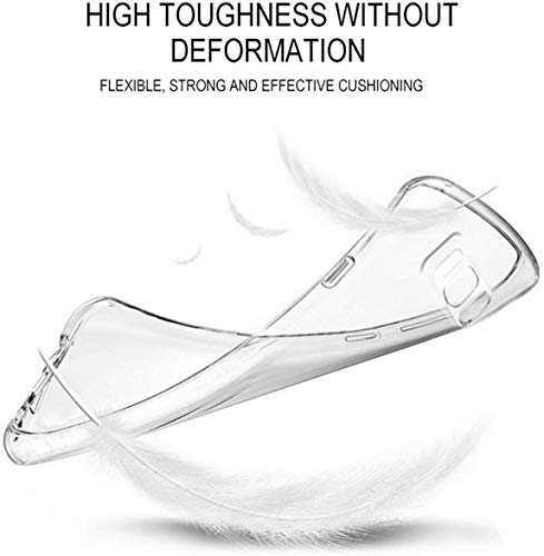 Phone Case for TCL 30 V 5G (6.67 Inch), Silicone Ultra Slim Shockproof Phone Case for TCL 30 V 5G, Soft Anti-Scratch Clear Back Case [ Anti-Yellowing] - [2 Pieces]