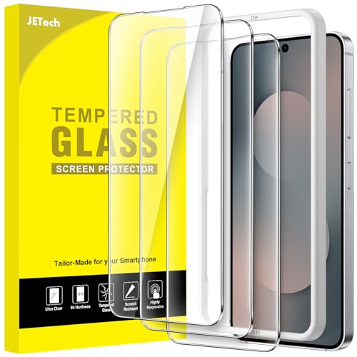JETech Screen Protector for Samsung Galaxy S25 FE, 3-Pack | 9H Tempered Glass, HD Clear, Anti-Scratch Protection, Easy Installation Tool - size: Galaxy S25 FE