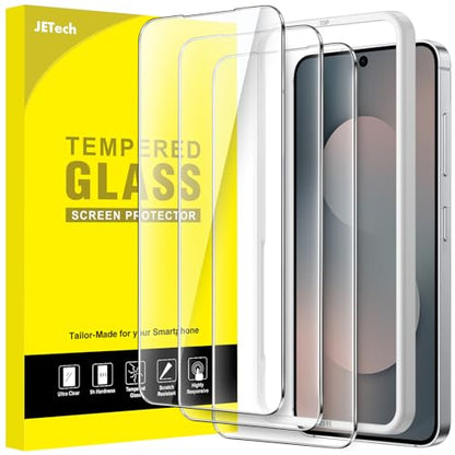 JETech Screen Protector for Samsung Galaxy S25 FE, 3-Pack | 9H Tempered Glass, HD Clear, Anti-Scratch Protection, Easy Installation Tool - size: Galaxy S25 FE