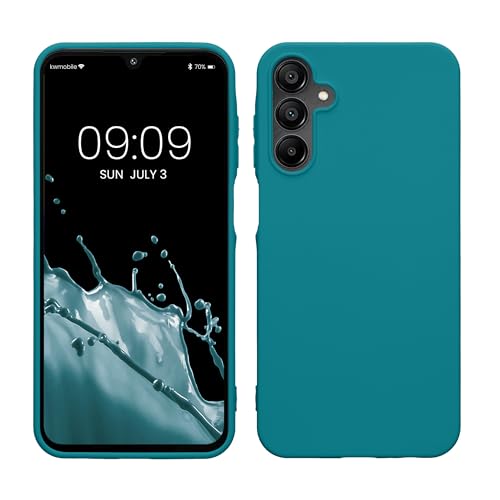 kwmobile Case Compatible with Samsung Galaxy A15 5G Case - Soft Slim Protective TPU Silicone Cover - Teal Matte - color: teal matte, size: Galaxy A15 5G