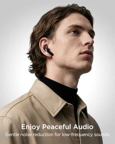 TALIX T30 Noise Cancelling Earbuds with Phone Stand, Punchy Bass, 4-Mic, True Wireless Bluetooth 6.0 in Ear Headphones, 28H Playtime, IPX4 (Black) - color: Black