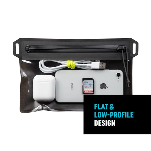 Nite Ize RunOff Waterproof Travel Pouch with TRU Zip - Dry Pouch for Phone & Travel Necessities - Touchscreen Friendly - Waterproof with Reliable Zipper - Charcoal, Small - style: Small