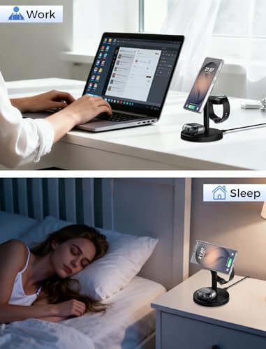 Aeinidi 25W Super Fast Strong Magnetic Wireless Charger for Samsung - color: Black Carbon, size: 25W