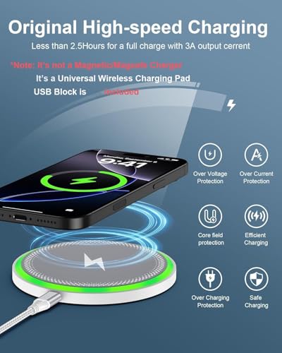 Pixel 11 10a 10 Pro XL Wireless Charger Android Charging for Google Pixel - color: Wireless Charger White