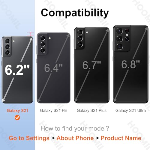 HOOMIL Case for Samsung Galaxy S21 6.2-Inch, Non-Yellowing, Drop Protection, Anti-Scratch Transparent Hard Back Phone Cover - Crystal Clear - color: Clear, size: Samsung Galaxy S21