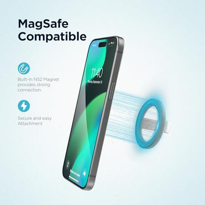 Encased Magnetic Phone Grip Holder Thin Silicone Finger Loop Ring Compatible with iPhone (Gradient Dream) - color: Gradient Dream