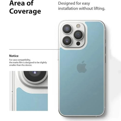 2pcs Back Soft Frosted Matte Hydrogel Film For iPhone 17 Pro (6.3 inch), Back Screen Protector (Not Tempered Glass)