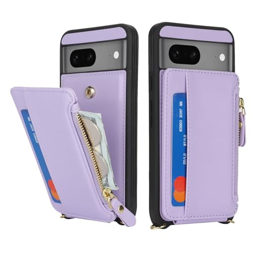 Cavor Compatible with Google Pixel 7 Case Wallet, Purple - color: Purple, size: Google Pixel 7