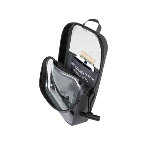 geckobrands Waterproof Phone Pouch Plus – Universal Fit, Touchscreen Friendly with Card Sleeve & Lanyard IPX7 Rated Gray