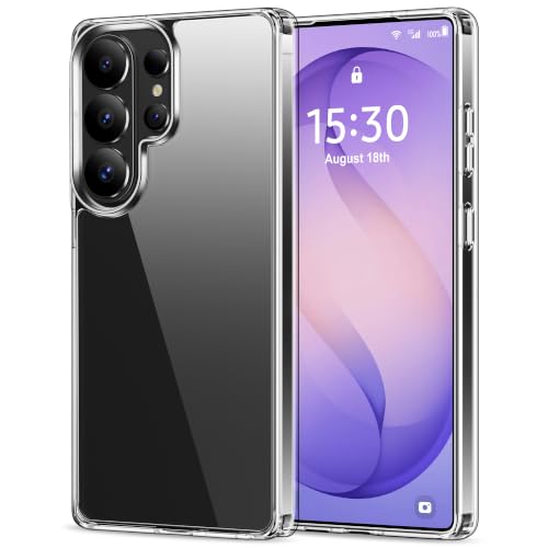 HOOMIL Case for Samsung Galaxy S26 Ultra 6.9-Inch, Non-Yellowing, Drop Protection, Anti-Scratch, Transparent Hard Back Phone Cover - Crystal Clear - color: Clear, size: Samsung Galaxy S26 Ultra