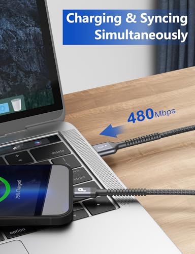 Lightning Cable 3ft 2Pack, [Apple MFi Certified] iPhone Charger Cable - color: Grey, size: 3FT, style: USB A to Lightning