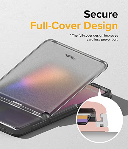 Ringke Stand Slot Card Holder [Phone Wallet Stick on + Stand] ID & Credit Card Holder for Phone Case, Solid Card Wallet with Phone Kickstand Compatible with iPhone Galaxy Android - Smoke Black - color: Smoke Black