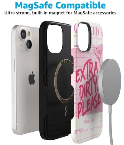 Casely iPhone 15 Plus Case | Extra Dirty Please | Fun on Weekdays | Bold Protective Design | Compatible with MagSafe - color: Extra Dirty Please | Fun on Weekdays