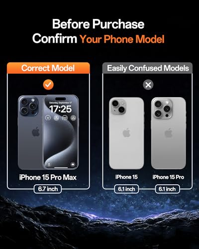 UNBREAKcable Privacy Screen Protector for iPhone 15 Pro Max - 3 Pack - size: iPhone 15 Pro Max