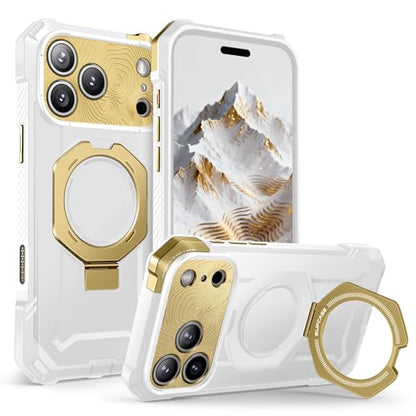 SUPCASE for iPhone 17 Pro Max Case with Built-in Kickstand, K2Snow | Camera Control Cover, Compatible with MagSafe, Anti-Slip Grip, Military-Grade Protection, Rugged Magnetic Phone Case, UB Grip - color: K2Snow, size: iPhone 17 Pro Max