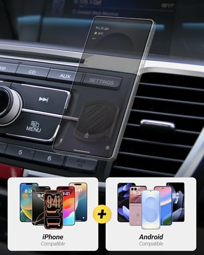 Scosche Extra Strength Magnetic 3M Flush Mount Phone Holders for Your Car Dashboard and Flat Surfaces, Low Profile Cell Phone Holder with Thick Metal Plate for iPhone and Android, Not MagSafe, 2-Pack - size: 2 Pack, style: Extra Strength - Adhesive Flush