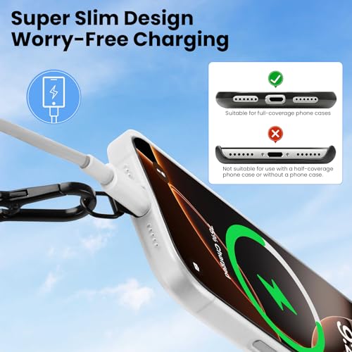 Phone Lanyard, Phone Strap Crossbody with 2 Pack Tether Tab, Adjustable Anti Theft Phone Strap for All Phones (gray) - color: Gray