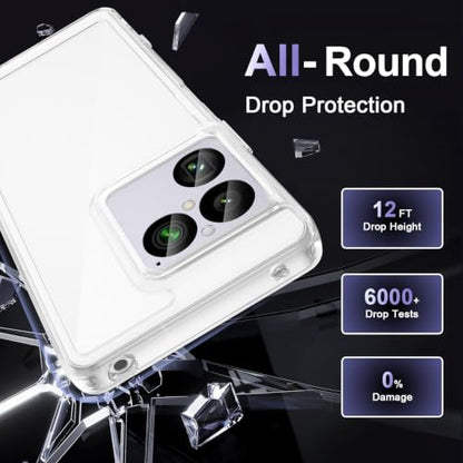 Case for Sony Xperia 1 VIII, Military Grade Drop Protection Phone Case, Yellowing Resistant, Anti-Scratch Hard PC Back, Shockproof Hard Ultra-Thin Protective Cover, Clear - size: Sony Xperia 1 VIII