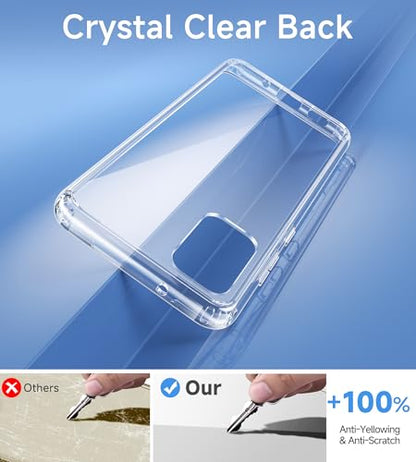 USLAI Case for Samsung Galaxy S20+ Plus, Anti-Yellowing, Crystal Clear Back, Shockproof & Military‑Grade Drop Protection - Transparent - color: Clear, size: Galaxy S20+ Plus