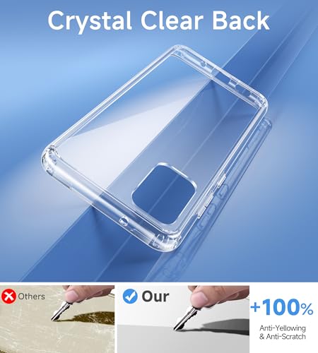 USLAI Case for Samsung Galaxy S20+ Plus, Anti-Yellowing, Crystal Clear Back, Shockproof & Military‑Grade Drop Protection - Transparent - color: Clear, size: Galaxy S20+ Plus