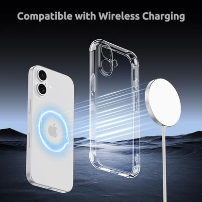 WXR for iPhone 17 Case Crystal Clear, Anti-Yellowing, Soft TPU, 6.3" - size: for iphone 17 case