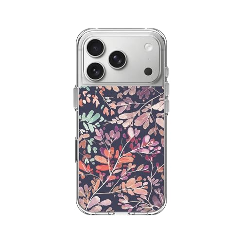 RHINOSHIELD Clear MagSafe Compatible Case for iPhone 17 Pro | Strong Magnetic, Anti-Yellowing, Transparent, High Clarity, Shockproof, Military Grade Drop Protection - color: Vibrant Garden of RhinoShield, size: iPhone 17 Pro