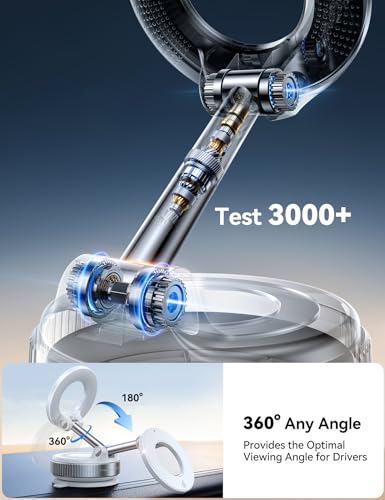 JOYROOM Vacuum Magnetic Car Phone Holder, Strongest Suction Cup 360° Adjustable Magsafe Car Phone Mount, Foldable Cell Phone Holders for Your Car for iPhone 16 Pro Max 15 14 13 12 Plus/Android