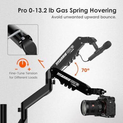 TARION Pneumatic Camera Mount 25" Modular 3-Section Titanrig Arm W - size: Arm W (Pneumatic - Camera)