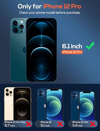 4 Pack for iPhone 12 Pro Screen Protector，Premium Tempered Glass Film 9H Hardness，Scratch Resistant，Bubble Free，Easy Installation，Ultra Durable，HD Clear，Case Friendly [6.1 inch] - size: iPhone 12 Pro