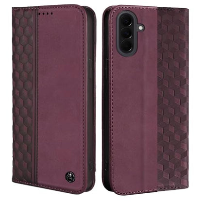 Wallet Case for Samsung Galaxy A27 5G 6.7 inch 2026 - PU Leather Flip Cover with Card Holder Slots, Strong Magnetic Folio Phone Case, Wine Red - color: Wine Red, size: Samsung Galaxy A27 6.7"