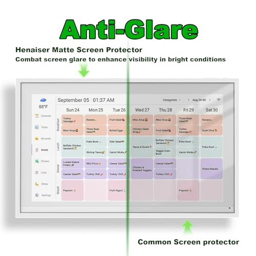 6PCS Universal Trimmable Cuttable Screen Protector for Digital Cameras, Camcorders, Cell Phones,15.6 inch Skylight Calendar, and Car Smart Navigation, Anti-Fingerprint with Oleophobic Coating, 13.54 × 7.6 Inches