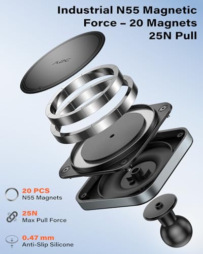 APPS2Car Alloy Magnetic Phone Mount for Tacoma 2016-2023 & Tundra 2014-2021