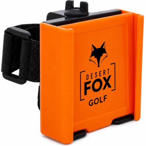 Strap Style Golf Cart Phone Holder, Golf Cart Phone Mount by Desert Fox - color: Orange
