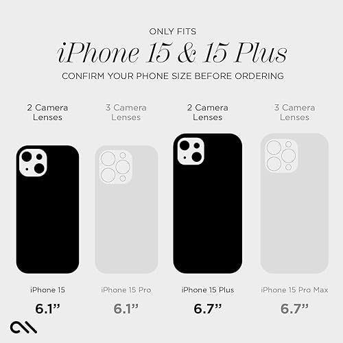 Case-Mate Camera Lens Protector with Twinkle Rings for iPhone 15 / iPhone 15 Plus - Double Tempered Glass - Durable, Anti-Scratch - Ultra HD View w/Night Shooting, Bling, Case Friendly, Easy Install - size: iPhone 15 / iPhone 15 Plus