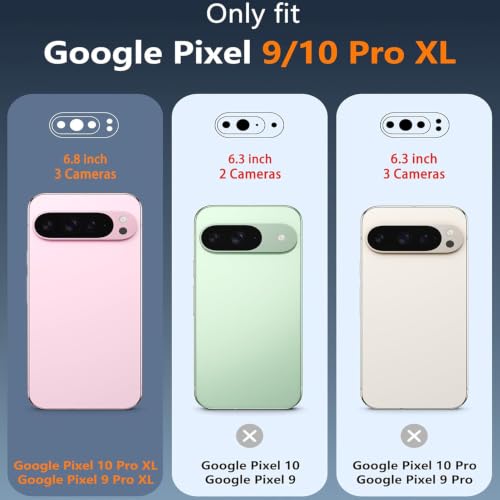 Battery Case for Pixel 9/10 Pro XL, Upgraded 10000mAh Slim Rechargeable Portable Extended Battery Pack Supported Qi Wireless Charging Case Compatible with Pixel 9/10 Pro XL (6.8 inch) Case-Black - size: Pixel 9/10 Pro XL