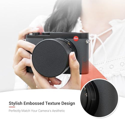 Q3 43 Metal Lens Cap Protector for Leica Q3 43 Q Q-P Camera Accessories - color: Black