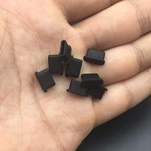 20Pcs USB C Dust Plug Silicone Soft Snugly Anti Dust Plug Cover Cleaning Brush Compatible with iPhone 17/16 Galaxy S25/S24/ Note 20/ Z Fold6/ Pixel 9 Moto MacBook iPad Switch Type C Device
