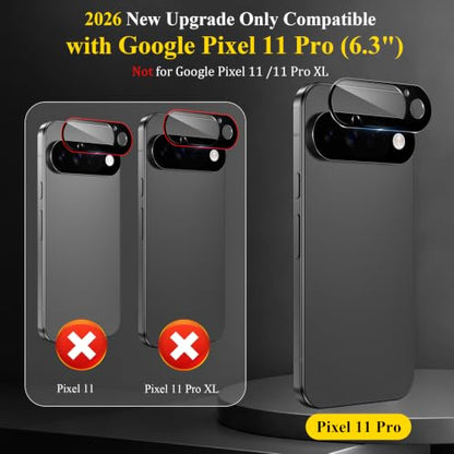 4 Pack Camera Lens Screen Protector Compatible with Google Pixel 11 Pro - size: Pixel 11 Pro