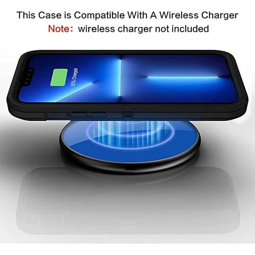 ENTRONIX Phone Case Compatible with iPhone 15 Pro Max — [Heavy Duty] Shockproof Triple Layer Protection Rugged Cover, Black - color: Black