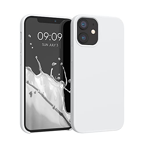 kwmobile Case Compatible with Apple iPhone 12 mini Case - TPU Silicone Phone Cover with Soft Finish - White - color: white, size: iPhone 12 mini
