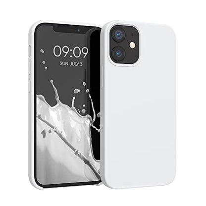 kwmobile Case Compatible with Apple iPhone 12 mini Case - TPU Silicone Phone Cover with Soft Finish - White - color: white, size: iPhone 12 mini