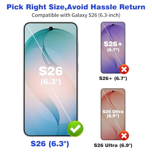 for Samsung S26 Wallet Case 4 Credit Card ID Holder Clear Flip Cover | for Galaxy S26 Kickstand ID Card Holder Slot for Men Women Shockproof Dual Layer TPU Hard Shell Protective Tough Bumper - size: for Galaxy S26, 6.3“