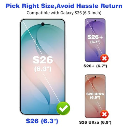 for Samsung S26 Wallet Case 4 Credit Card ID Holder Clear Flip Cover | for Galaxy S26 Kickstand ID Card Holder Slot for Men Women Shockproof Dual Layer TPU Hard Shell Protective Tough Bumper - size: for Galaxy S26, 6.3“