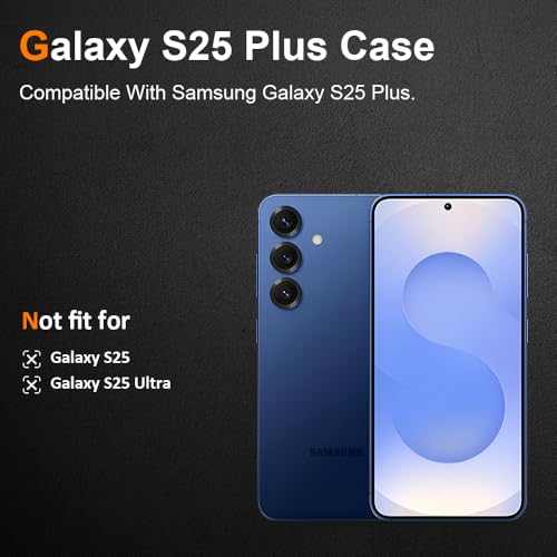 Silicone Clear for Samsung Galaxy S25 Plus Case,Thin with Comfortable Grip | Soft Slim-Fit TPU Galaxy S25 Plus Phone Cover,Non-Slip,Shockproof Protection,Scrath-Resistant - size: galaxy s25 plus case