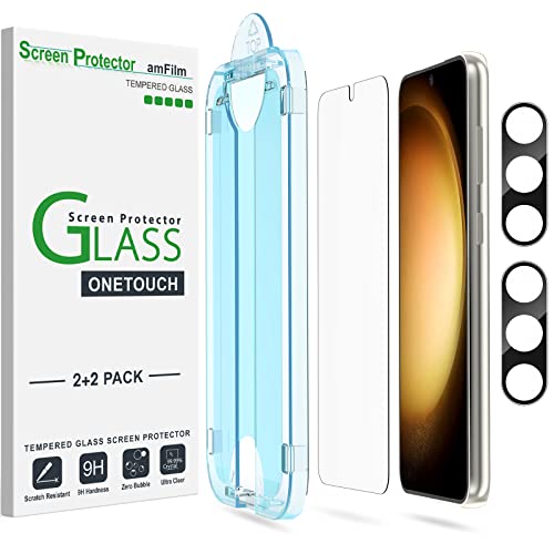 amFilm OneTouch for Samsung Galaxy S23+ Plus Screen Protector TemperedGlass - size: S23P-6.6"