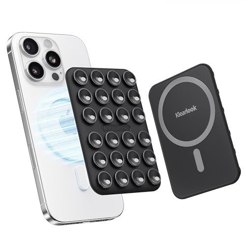 Klearlook Magnetic Suction Phone Mount for MagSafe Case, Black - color: Black