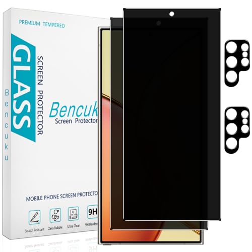 2+2 Pack Privacy Screen Protector for Samsung Galaxy S24 Ultra - color: Samsung Galaxy S24 Ultra-Black