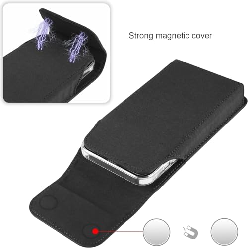Extra Large Cell Phone Holster Case with Belt Clip Loop Pouch for Motorola Moto G Power 5G 2024 2025 2026 G Play G Stylus 5G, Samsung Galaxy A17 A16 A14 A13 A07 A06 A05 S26 Ultra, Nokia G50 X100 G300