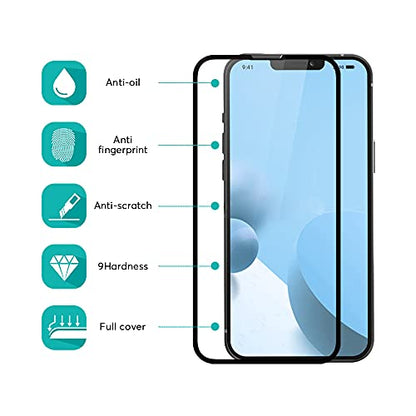 IceSword HD Glass Screen Protector for iPhone 14 / iPhone 13 / iPhone 13 Pro (6.1 inch) [2022 Shatterproof] Tempered Glass Film 9H Hardness 10X Stronger, Anti-Fingerprint Case Friendly 13P - HD Clear - color: HD Clear